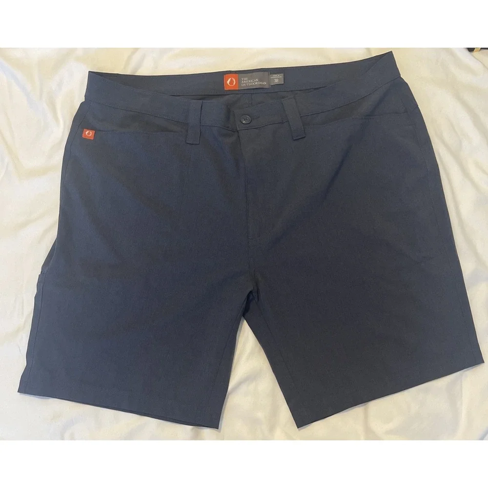 The‎ American Outdoorsman Shorts Mens Gray Cargo Hiking Short Adult Sz 38